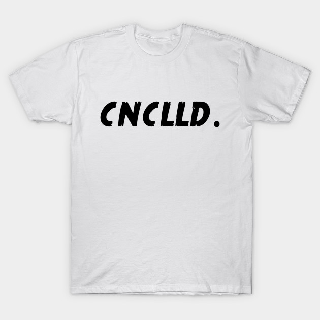 CNCLLD. minimalist cancelled brand shirt by cancelledbrand